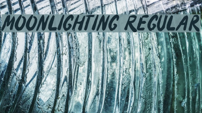 Moonlighting Regular Font examples