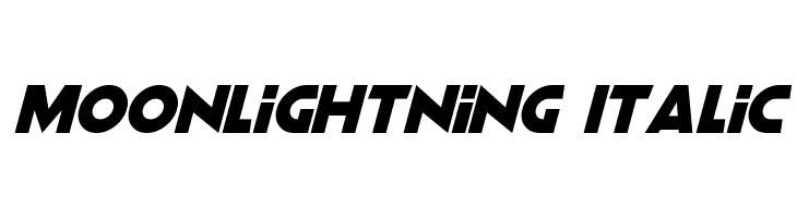 Moonlightning Italic  Free Fonts Download