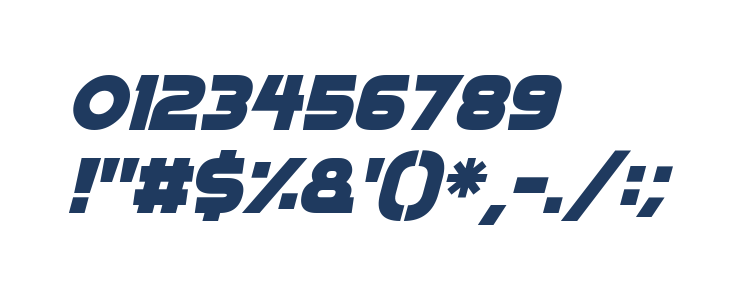 Moonlightning Italic Other Characters