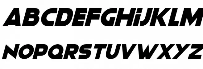 Moonlightning Italic フォント 小文字