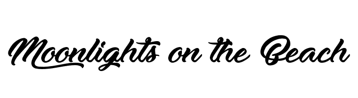 Moonlights on the Beach  font caratteri gratis