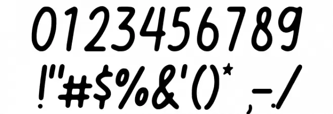 Moonlily Demo Version Font OTHER CHARS