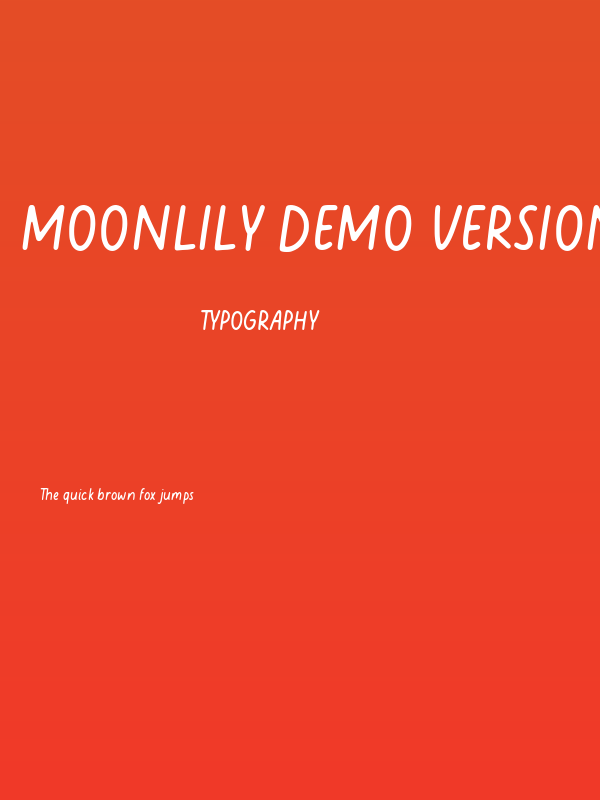Moonlily Demo Version Poster
