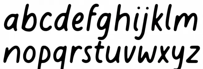 Moonlily Demo Version Schriftart Kleinbuchstaben