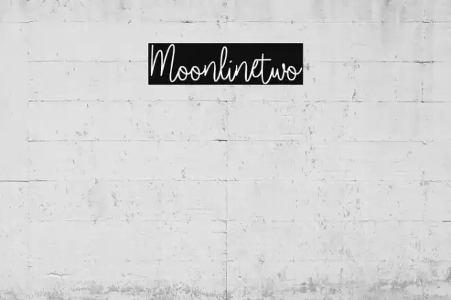 Moonlinetwo Font examples