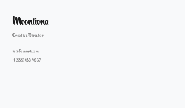 Moonliona Business Card