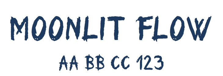 Moonlit Flow Font Preview