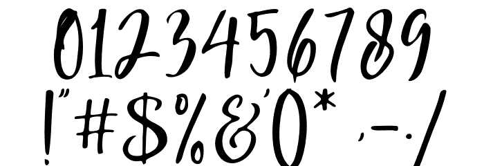 Moonlite Script Font OTHER CHARS