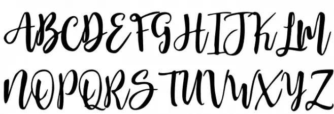 Moonlite Script Polices MAJUSCULES