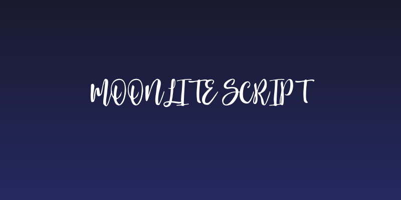 Moonlite Script Social Header