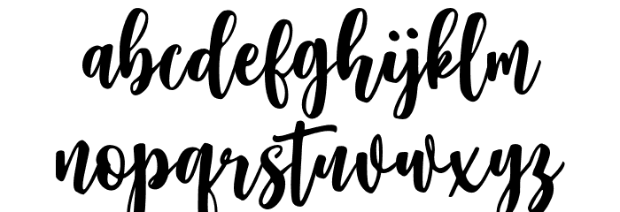 Moonlite Script Font LOWERCASE