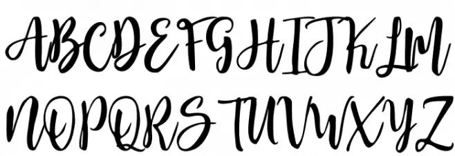 Moonlite Font UPPERCASE