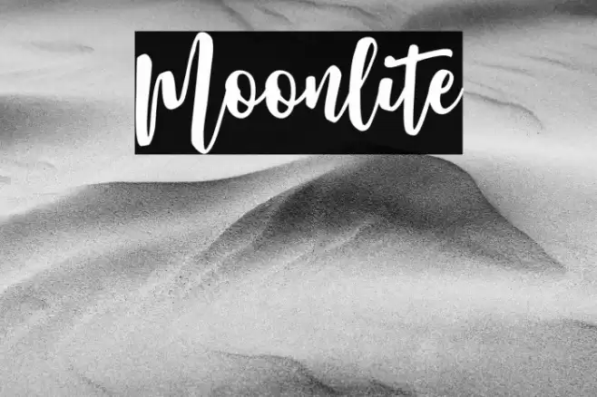 Moonlite Font examples