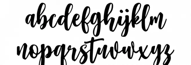 Moonlite Font LOWERCASE