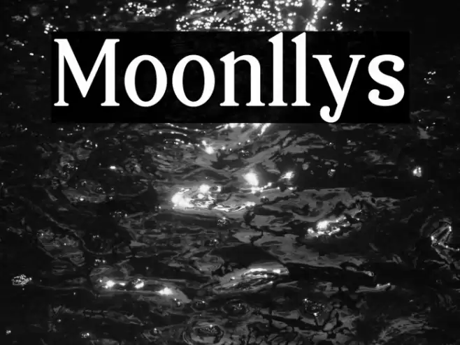 Moonllys Font examples