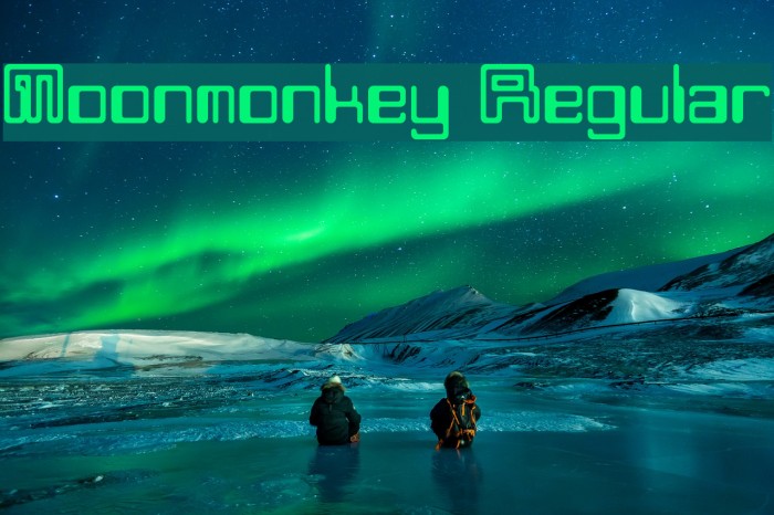 Moonmonkey Regular Font examples