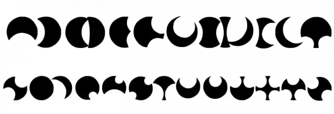 Moonogram Fuentes MAYÚSCULAS