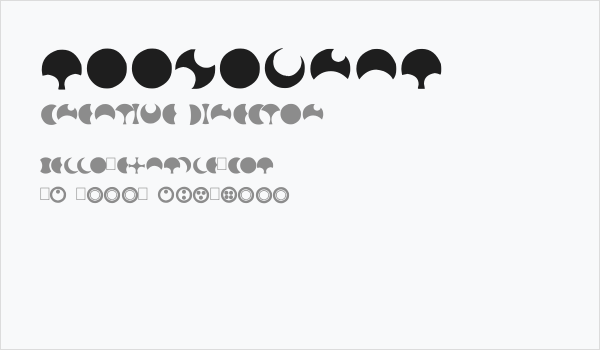Moonogram Business Card