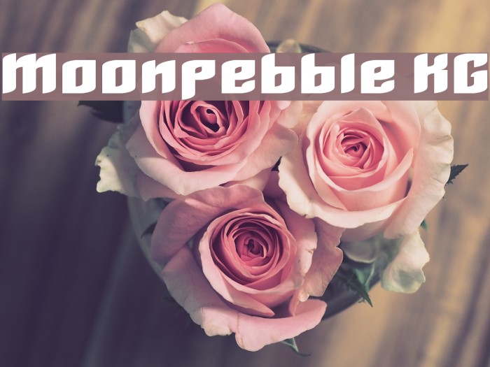 Moonpebble KG Font examples