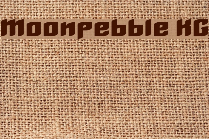 Moonpebble KG Font examples