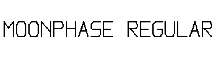 Moonphase Regular  Frei Schriftart Herunterladen