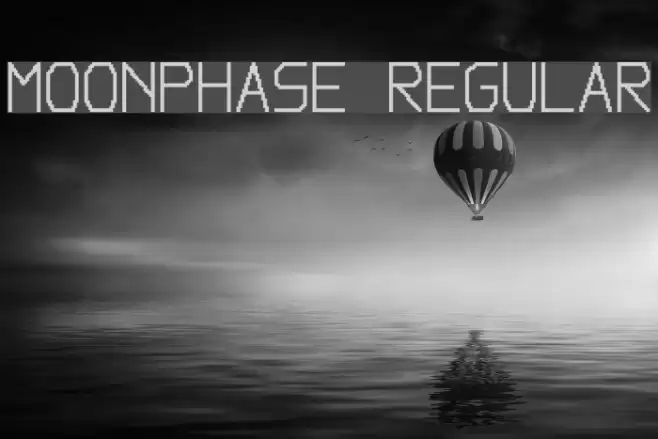 Moonphase Regular Font examples