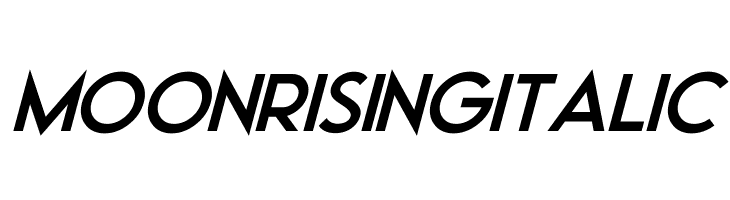 Moonrising Italic  免费字体下载