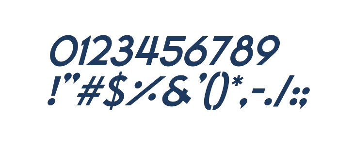 Moonrising Italic Other Characters