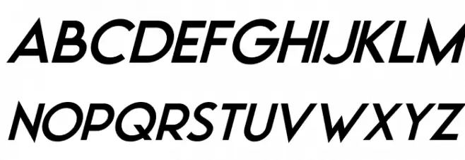 Moonrising Italic フォント 大文字