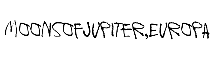 Moons of Jupiter, Europa  免费字体下载