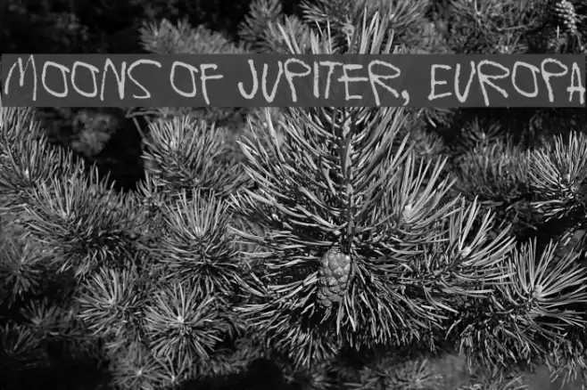 Moons of Jupiter, Europa フォント examples