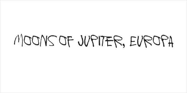 Moons of Jupiter, Europa Logo