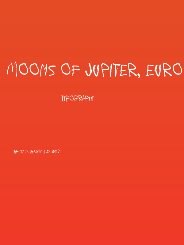 Moons of Jupiter, Europa Poster