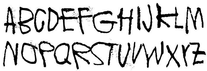 Moons of Jupiter, Io Font LOWERCASE