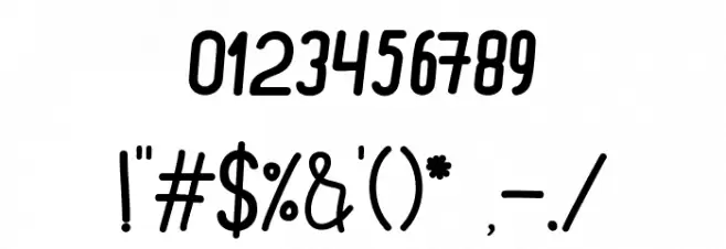 Moons Font OTHER CHARS