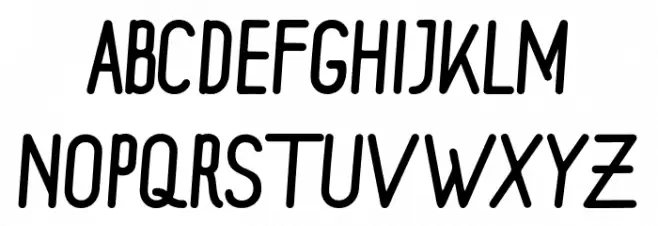 Moons Schriftart Groß