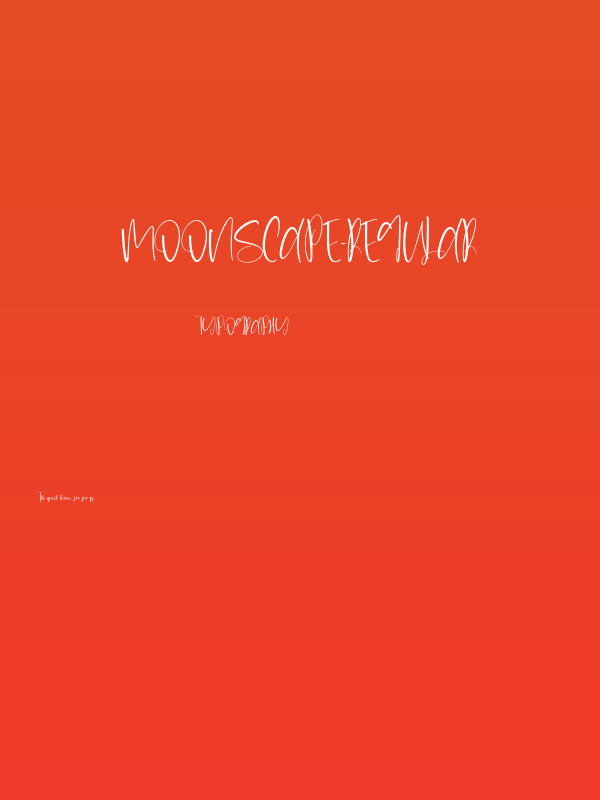 Moonscape-Regular Poster