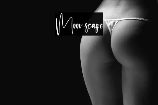 Moonscape फ़ॉन्ट examples