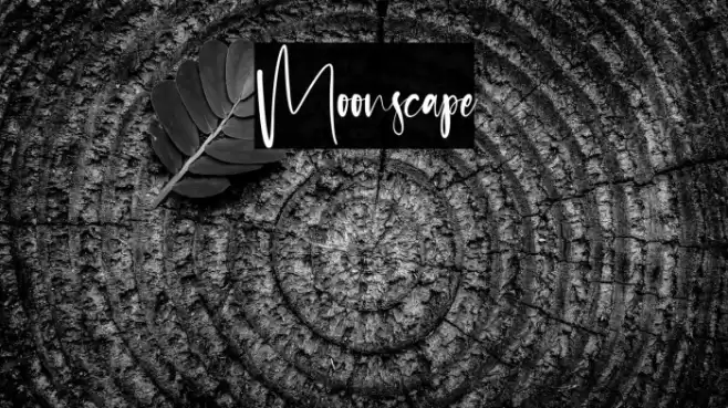 Moonscape फ़ॉन्ट examples