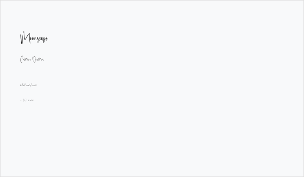 Moonscape Business Card