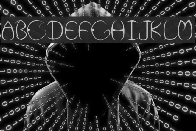 Moonshadow Font examples