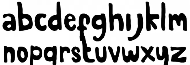 Moonshine B demo Font LOWERCASE