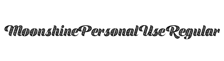 Moonshine Personal Use Regular  Frei Schriftart Herunterladen