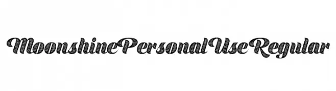Moonshine Personal Use Regular  Fuentes Gratis Descargar
