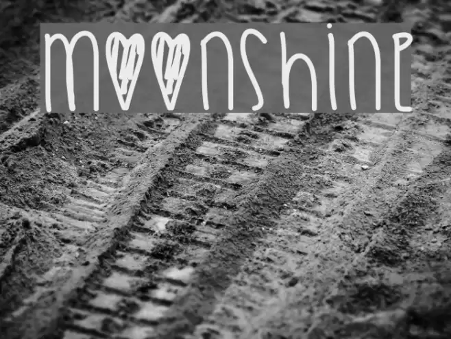 Moonshine Шрифта examples