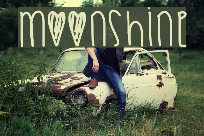 Moonshine Шрифта examples