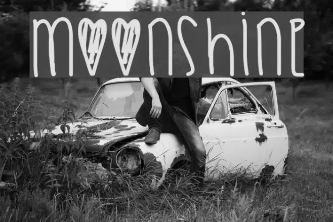 Moonshine Шрифта examples