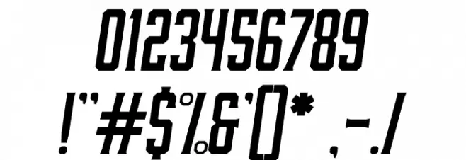 Moonshiner-Oblique Font OTHER CHARS