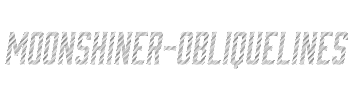 Moonshiner-ObliqueLines Font