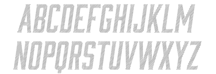 Moonshiner-ObliqueLines Font LOWERCASE
